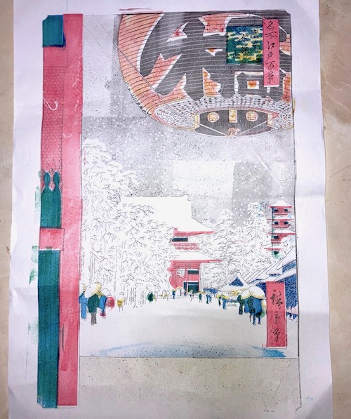 名所江戸百景 浅草金竜山